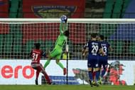 Karanjit pulling off a save of the season